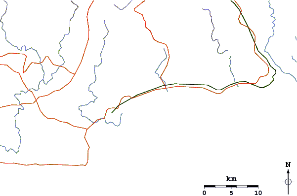 Routes et rivières à proximité Batu Hiu