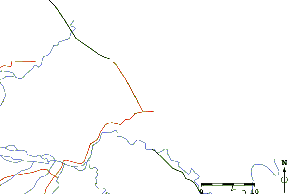 Routes et rivières à proximité Black Beach / Cahuita