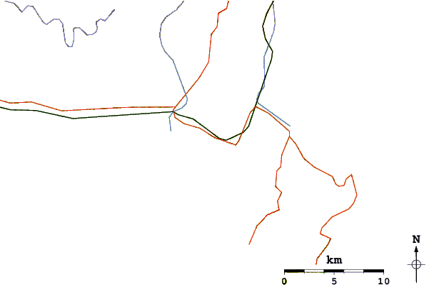 Routes et rivières à proximité Blacks Reef