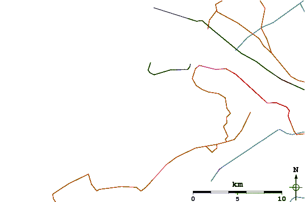 Routes et rivières à proximité Blokken