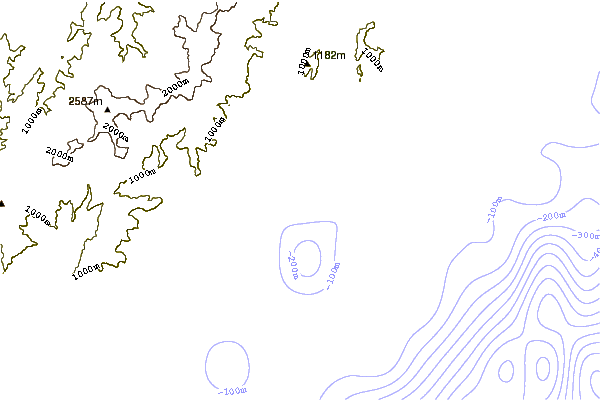 Littoral autour Blue Duck Stream