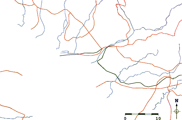 Routes et rivières à proximité Boca Barranca