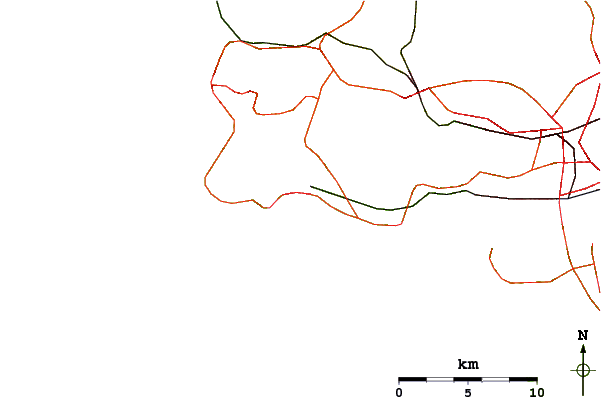 Routes et rivières à proximité Bolina