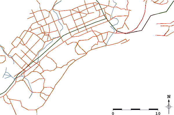 Routes et rivières à proximité Brighton