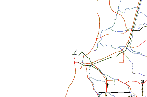 Routes et rivières à proximité Bunbury Fragles