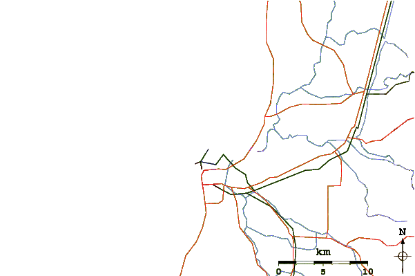 Routes et rivières à proximité Bunbury The Wall