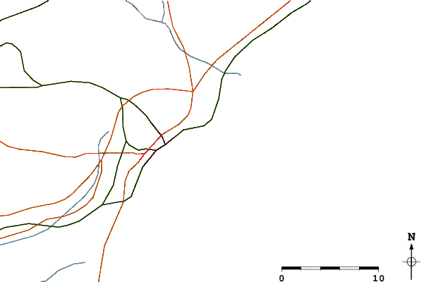 Routes et rivières à proximité Calita