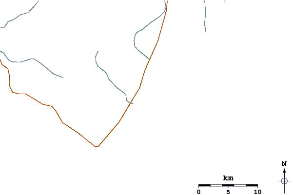 Routes et rivières à proximité Campo Renes