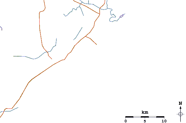 Routes et rivières à proximité Cantao da Praia Grande