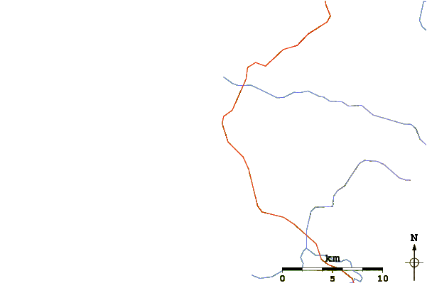 Routes et rivières à proximité Cape Mendocino