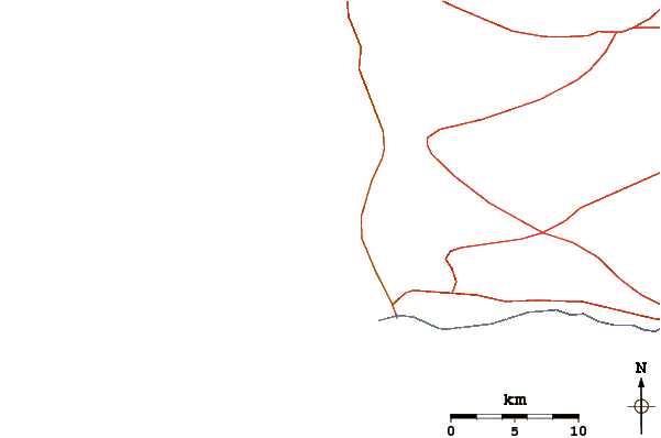 Routes et rivières à proximité Caramucho