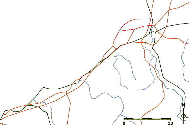 Routes et rivières à proximité Guethary - Cenitz