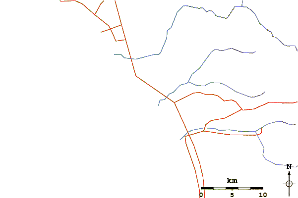 Routes et rivières à proximité Cielito Lindo