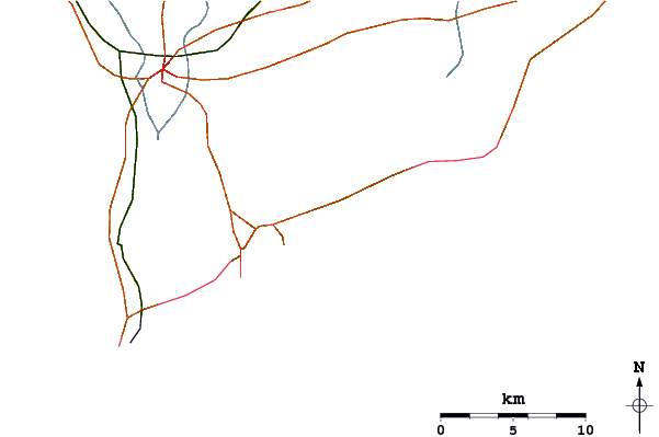 Routes et rivières à proximité Club del la Playa