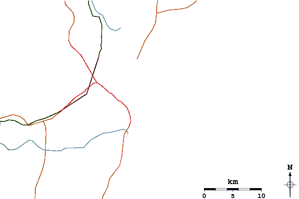 Routes et rivières à proximité Coral Dois