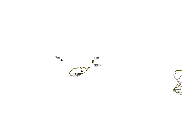 Littoral autour Corblets Bay