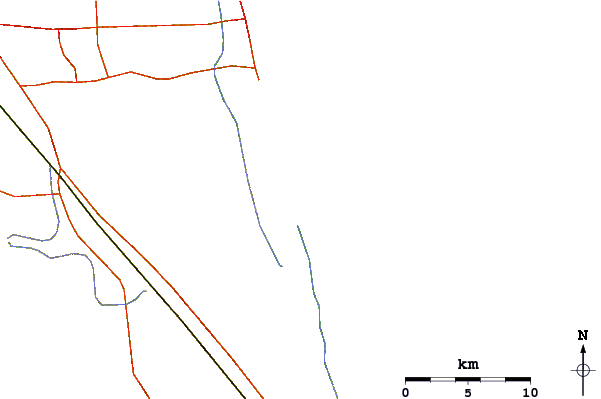 Routes et rivières à proximité Crossroads