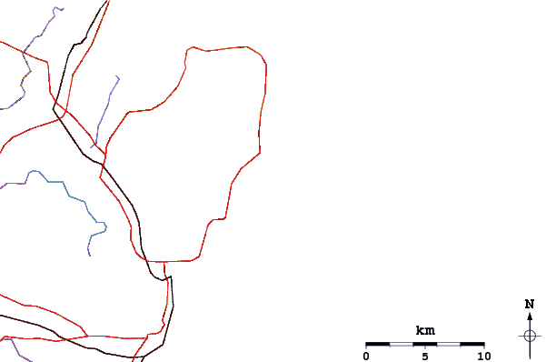 Routes et rivières à proximité Curl Curl Point