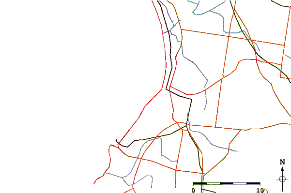 Routes et rivières à proximité D Bay