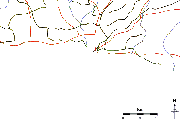 Routes et rivières à proximité DeCameron