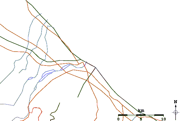 Routes et rivières à proximité Devil's Break or Lion's Cage (Rimini)