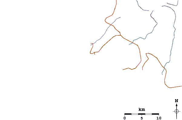 Routes et rivières à proximité Devils Point