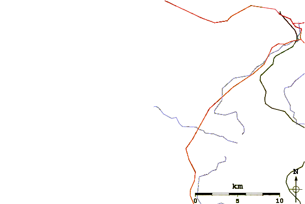 Routes et rivières à proximité Dielette Left