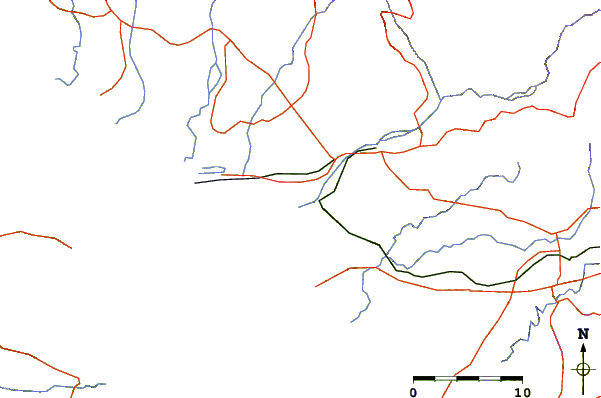 Routes et rivières à proximité Dona Ana