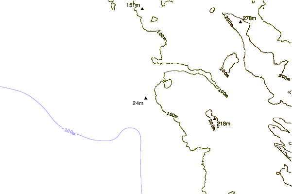 Littoral autour Doring Bay