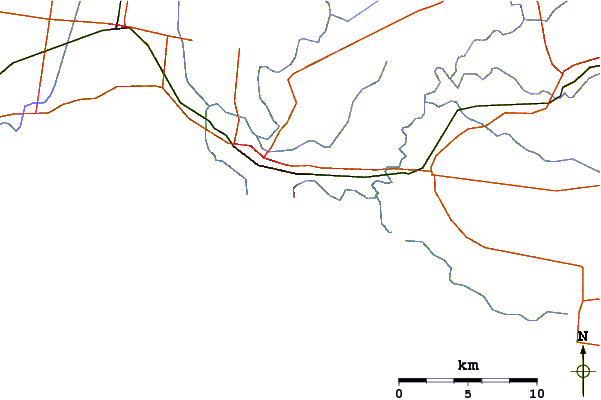 Routes et rivières à proximité Dredges