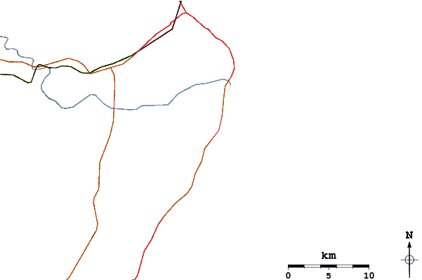 Routes et rivières à proximité Dunas de Ule