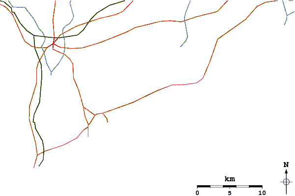 Routes et rivières à proximité El Chorro