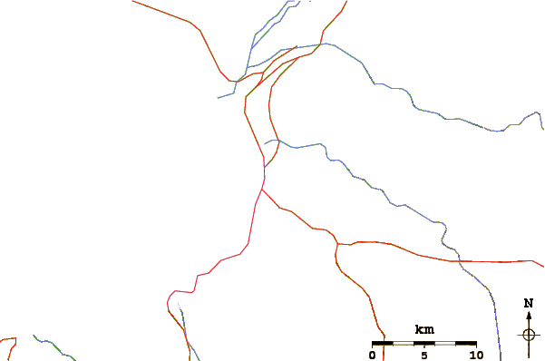 Routes et rivières à proximité El Tizate