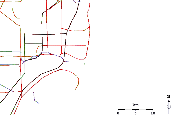 Routes et rivières à proximité Fifth Street (Miami)