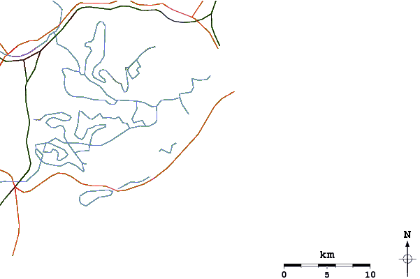 Routes et rivières à proximité Galheta do Sul