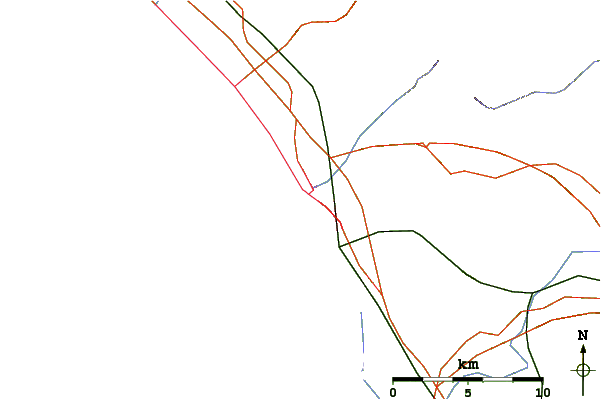 Routes et rivières à proximité Garuglia Point (Lido di Camaiore)