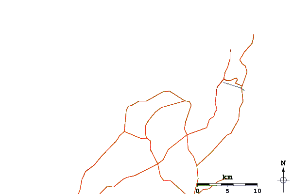 Routes et rivières à proximité Ghost Town