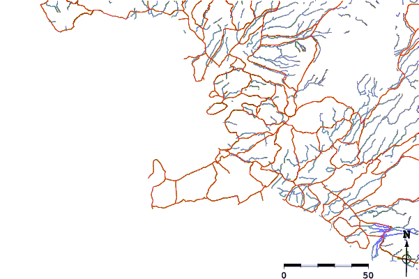 Routes et rivières à proximité Grotta