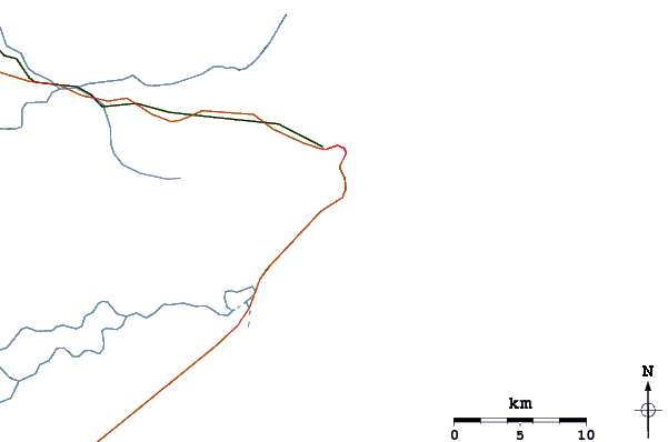 Routes et rivières à proximité Guarau