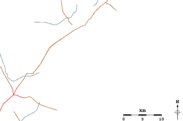 Routes et rivières à proximité Guarita