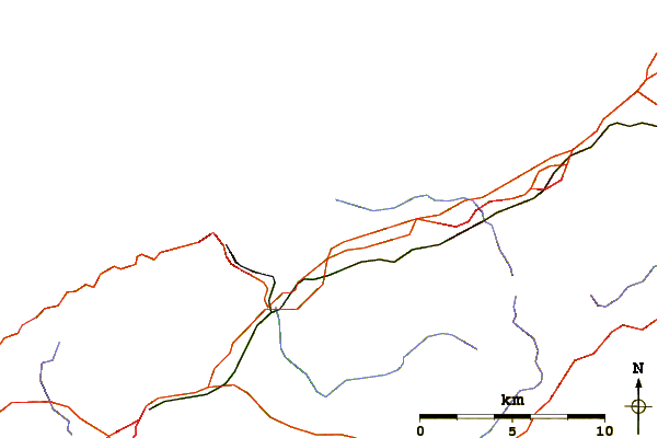 Routes et rivières à proximité Gwithian