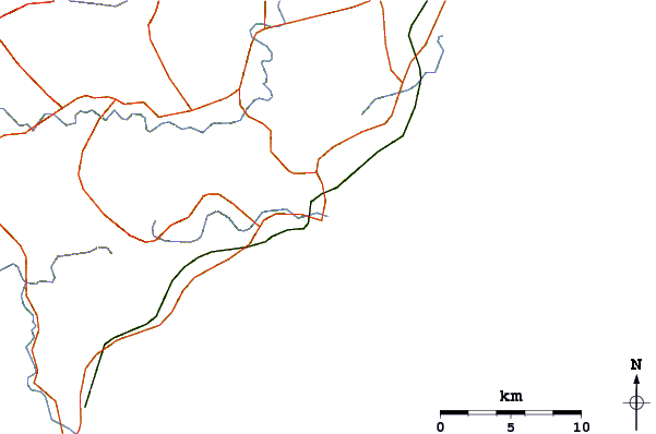 Routes et rivières à proximité Hashikui Bay