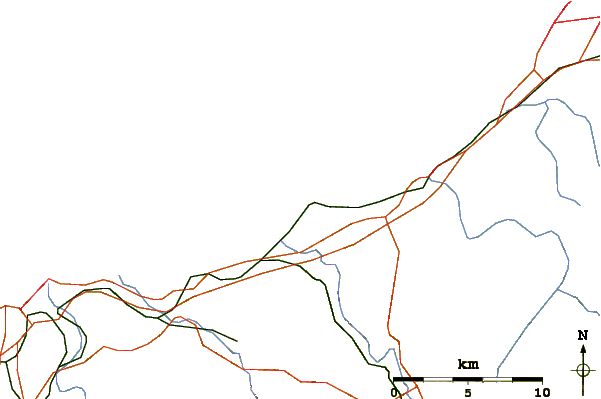 Routes et rivières à proximité Hendaye Plage