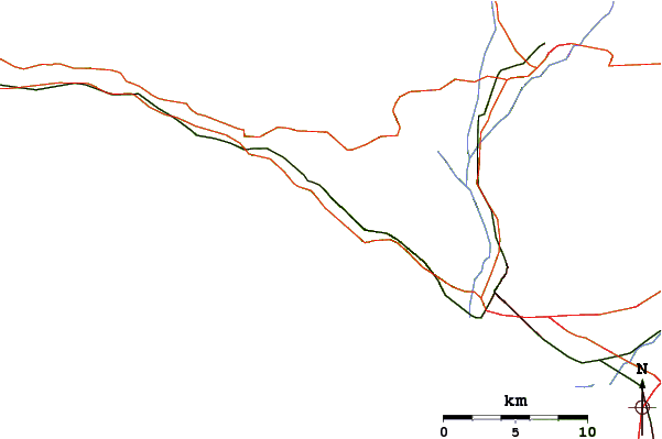 Routes et rivières à proximité Hobson's