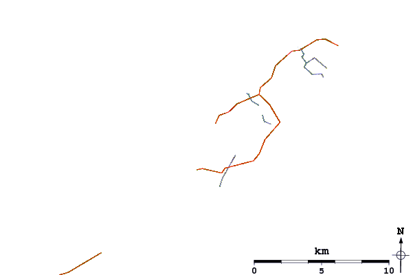 Routes et rivières à proximité Hogh Bay (Coll)