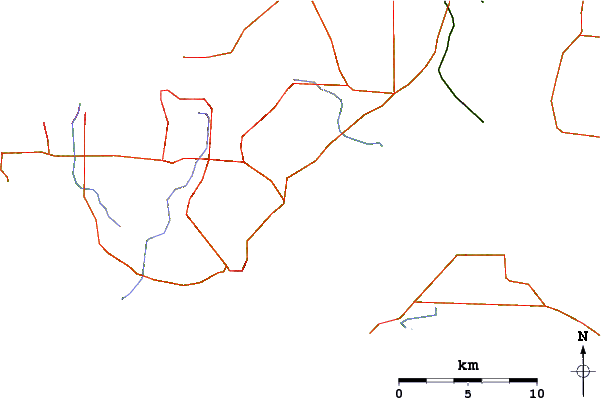 Routes et rivières à proximité Honeysuckle Point