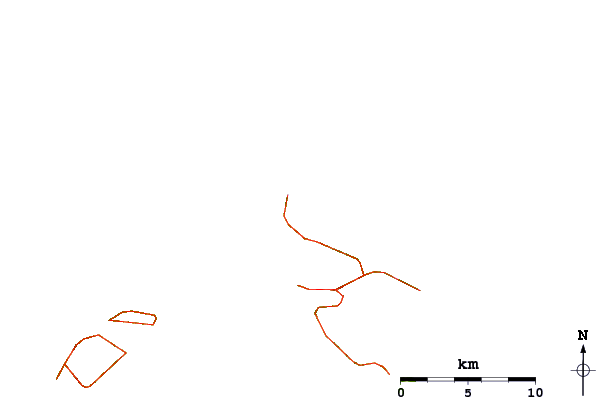Routes et rivières à proximité Megalo Plakoto (Ios)