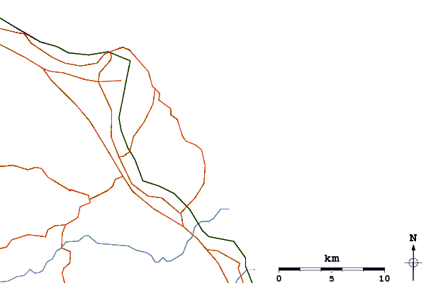 Routes et rivières à proximité Il-Sasso (Sassi Neri Beach)