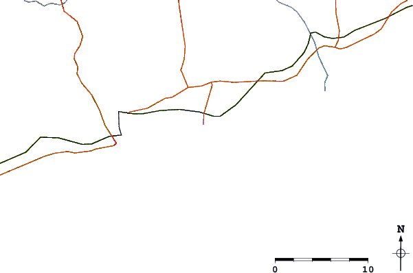 Routes et rivières à proximité Playa Central