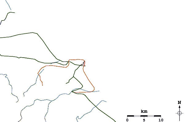 Routes et rivières à proximité Isla Uvita